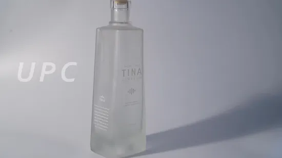 Chine bouteilles en verre usine en gros conception personnalisée 500 ml 750 ml clair vide Gin Whisky liqueur Brandy Vodka bouteille en verre de vin